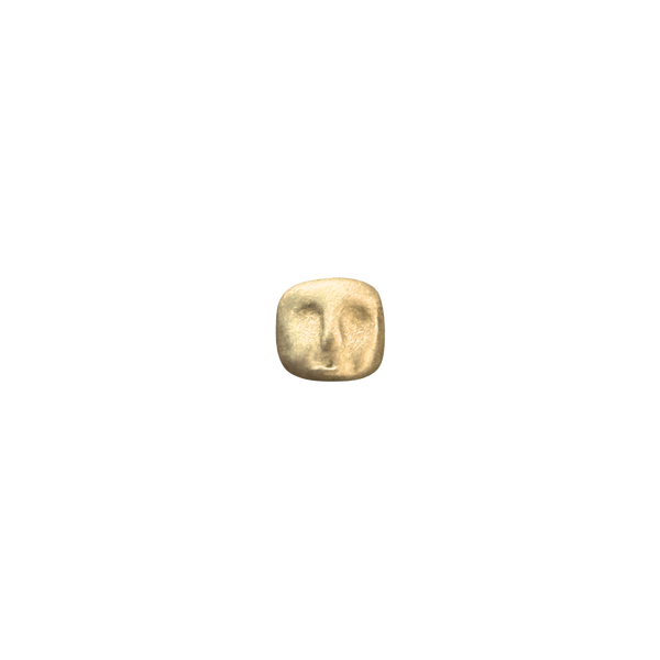 teeny face stud | gold
