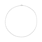 Sterling silver bar chain necklace by em jono