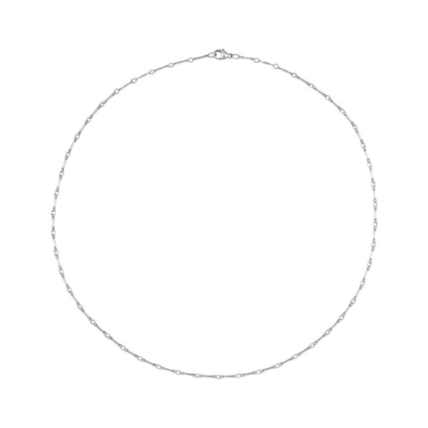 Sterling silver bar chain necklace by em jono