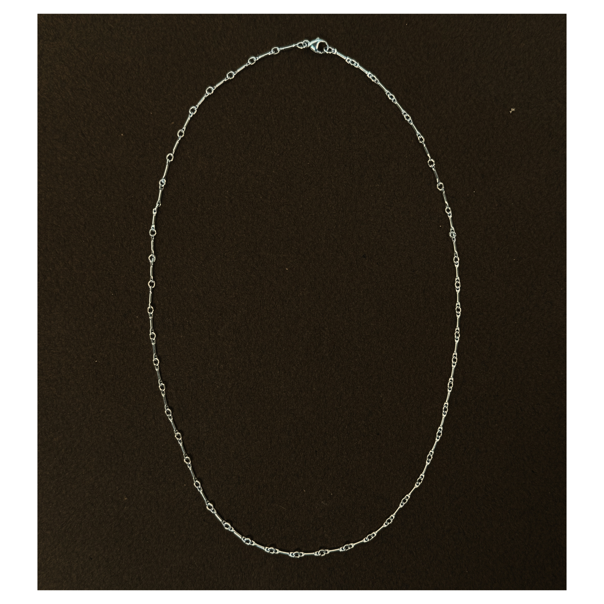 Sterling silver bar chain necklace by em jono