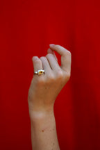 sq citrine ring