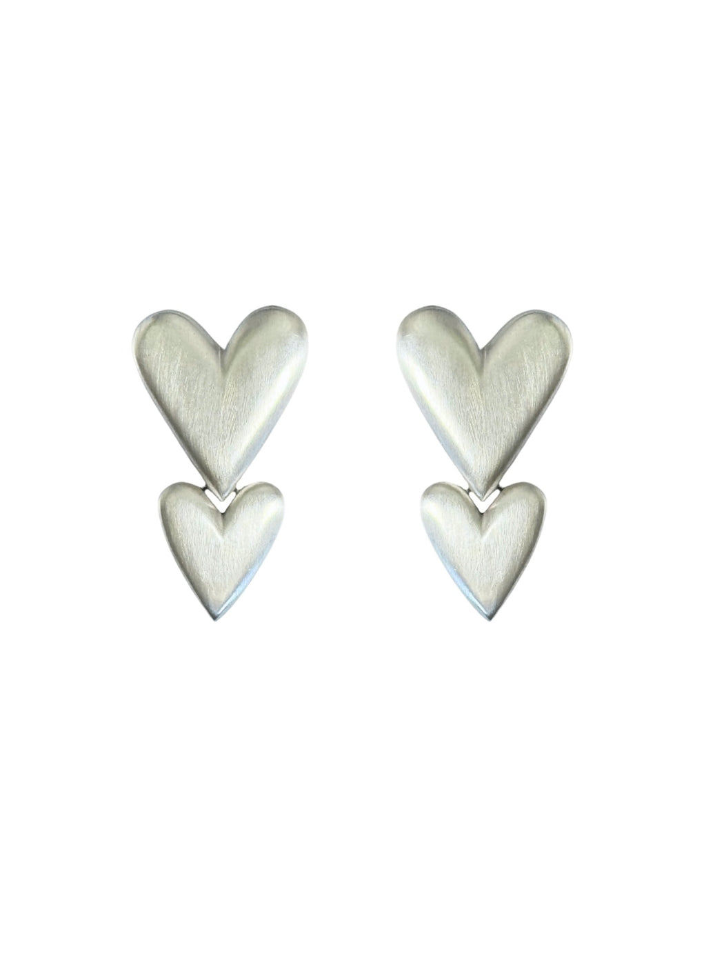 heart drop earrings