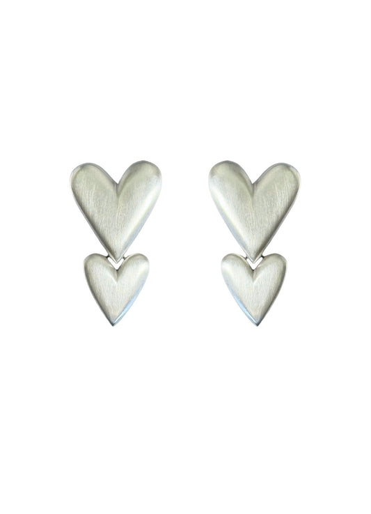 heart drop earrings