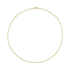 14k Gold bar chain necklace by em jono 