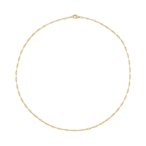 14k Gold bar chain necklace by em jono 