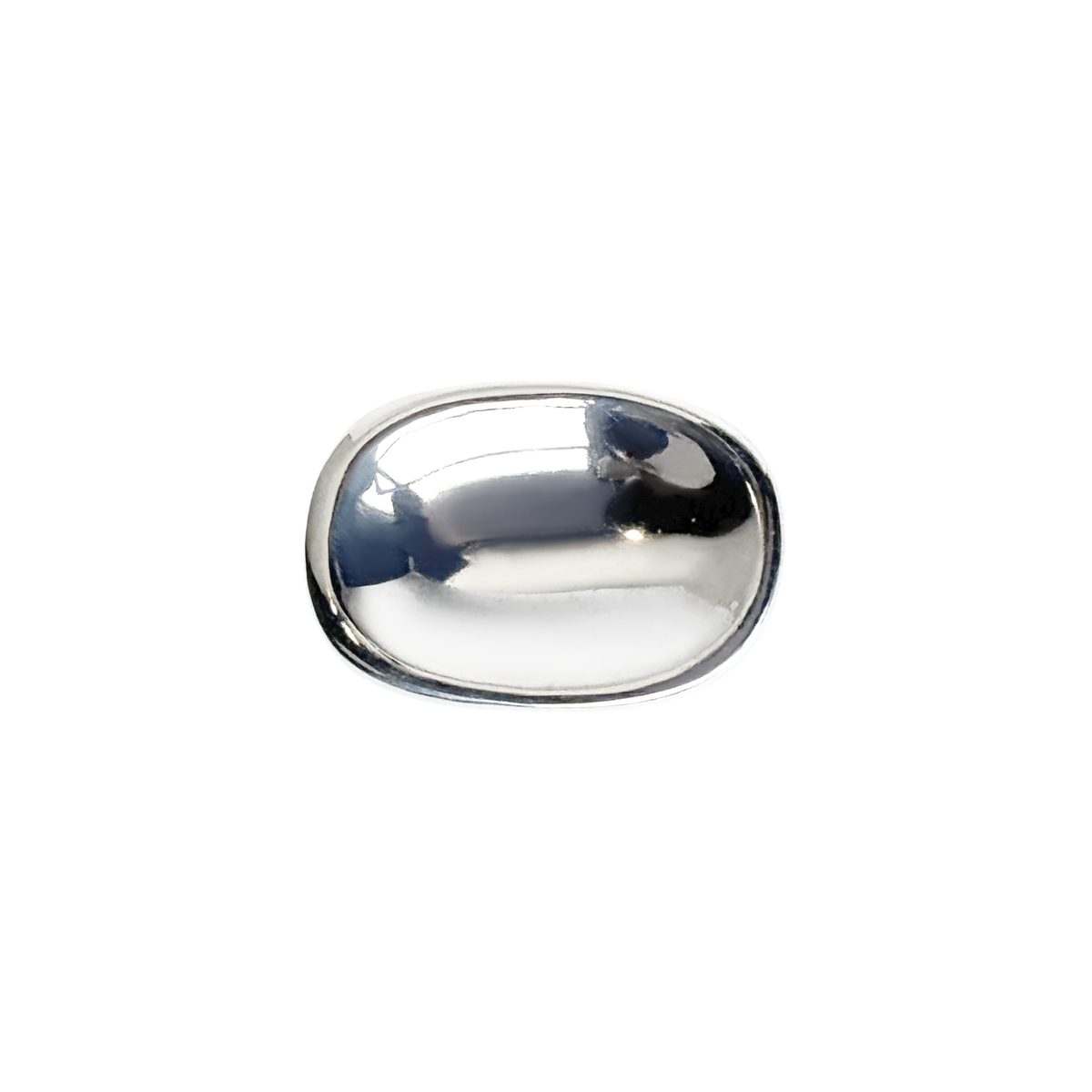 Handmade sterling silver worry stone ring by em jono